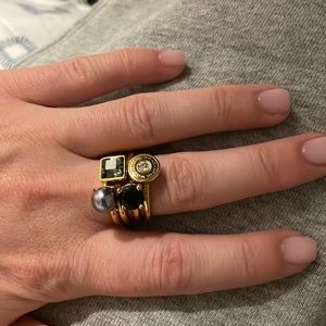 Gold stack ring coach